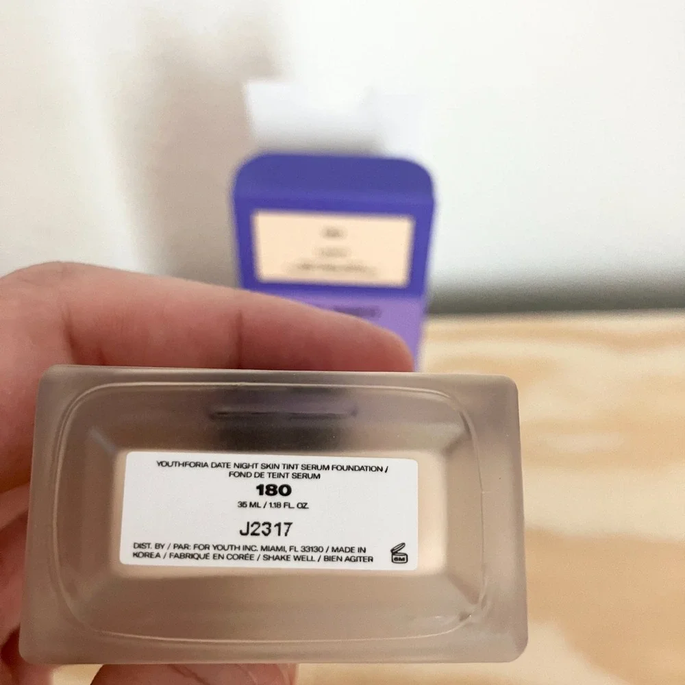 Youth Foria Skin Tint Serum Foundation #180‎ Light Neutral Warm Undertone New